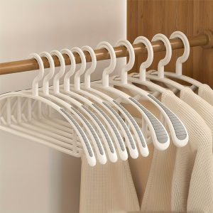 12/24pcs Non-Slip Thickening Space-Saving Plastic Hangers Suitable for Suits, Sweaters, Dresses, Pants Christmas, Christmas Gifts